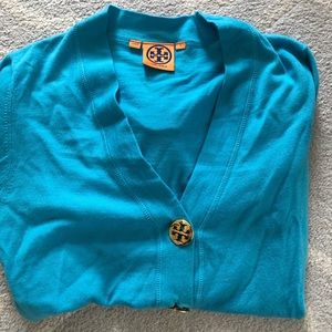 Authentic Tory Burch logo cardigan